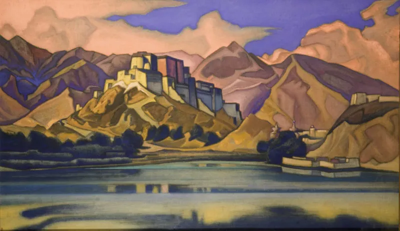 Рерих Н. К. Твердыня (Лхаса). 1947. Холст, масло. 94,5 × 156,5. ГРМ.