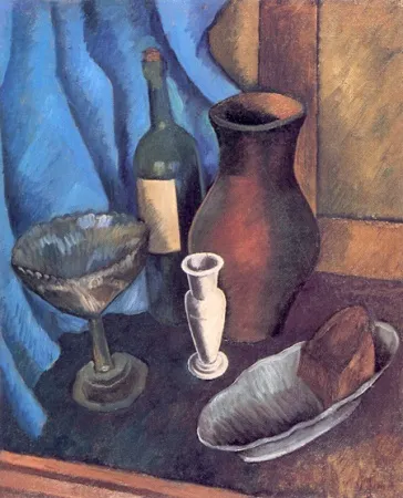 Т. И. Купервассер. Натюрморт с белой вазой. Конец 1920-х. Холст, масло. 68,5 х 56