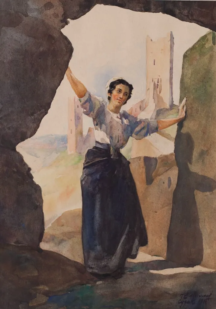 Судак. 1915. Бумага, гуашь, 39х28