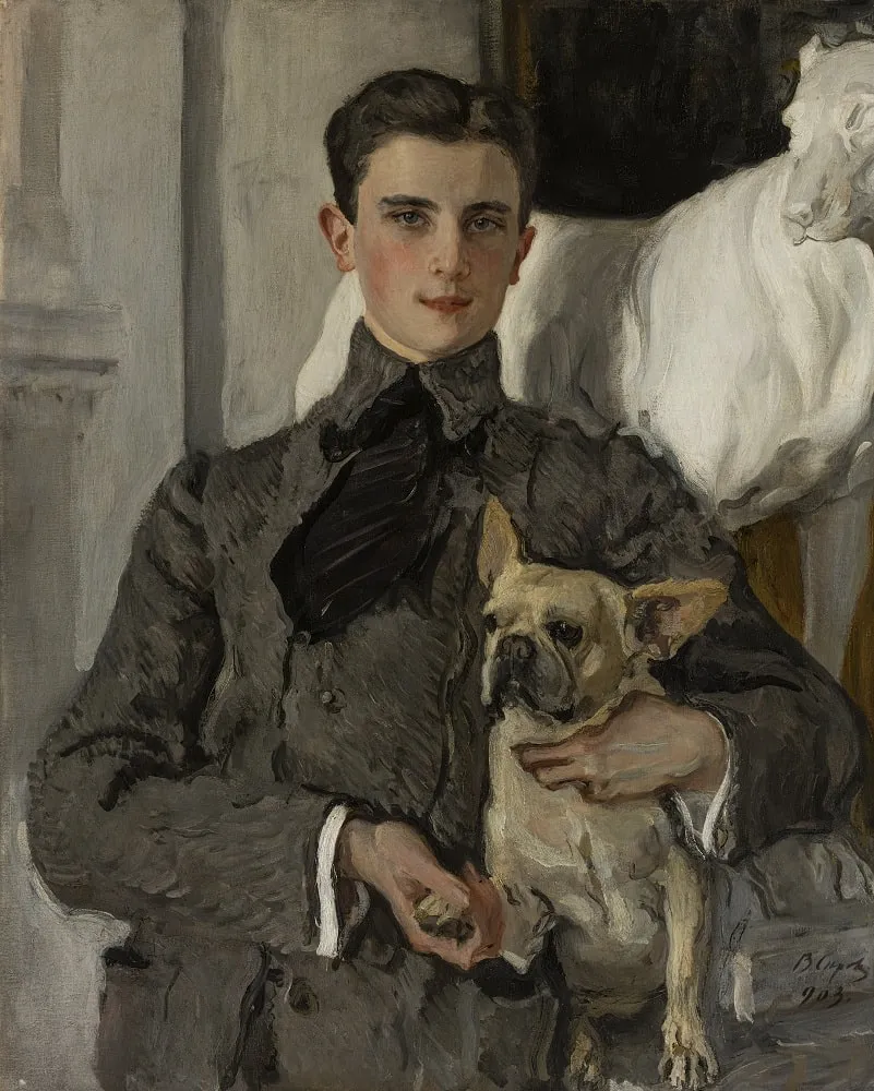 Серов В.А. Портрет графа Феликса Феликсовича Сумарокова-Эльстона (1887-1967), впоследствии князя Юсупова. 1903. ГРМ.