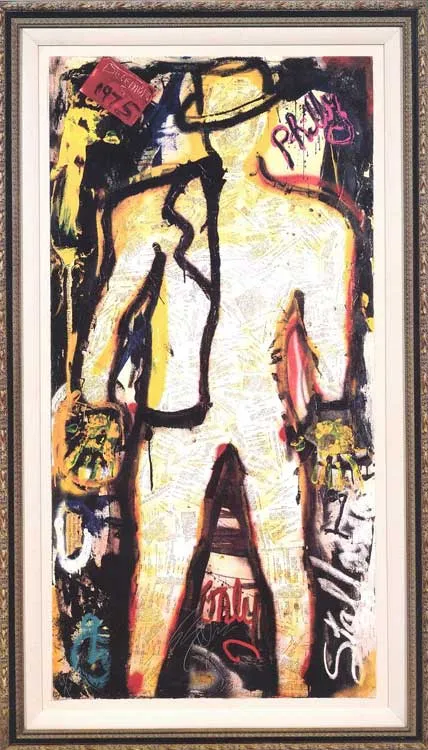 Мутант. 1990. Холст, смешанная техника. Авторская рама. Галерея Гмуржинска