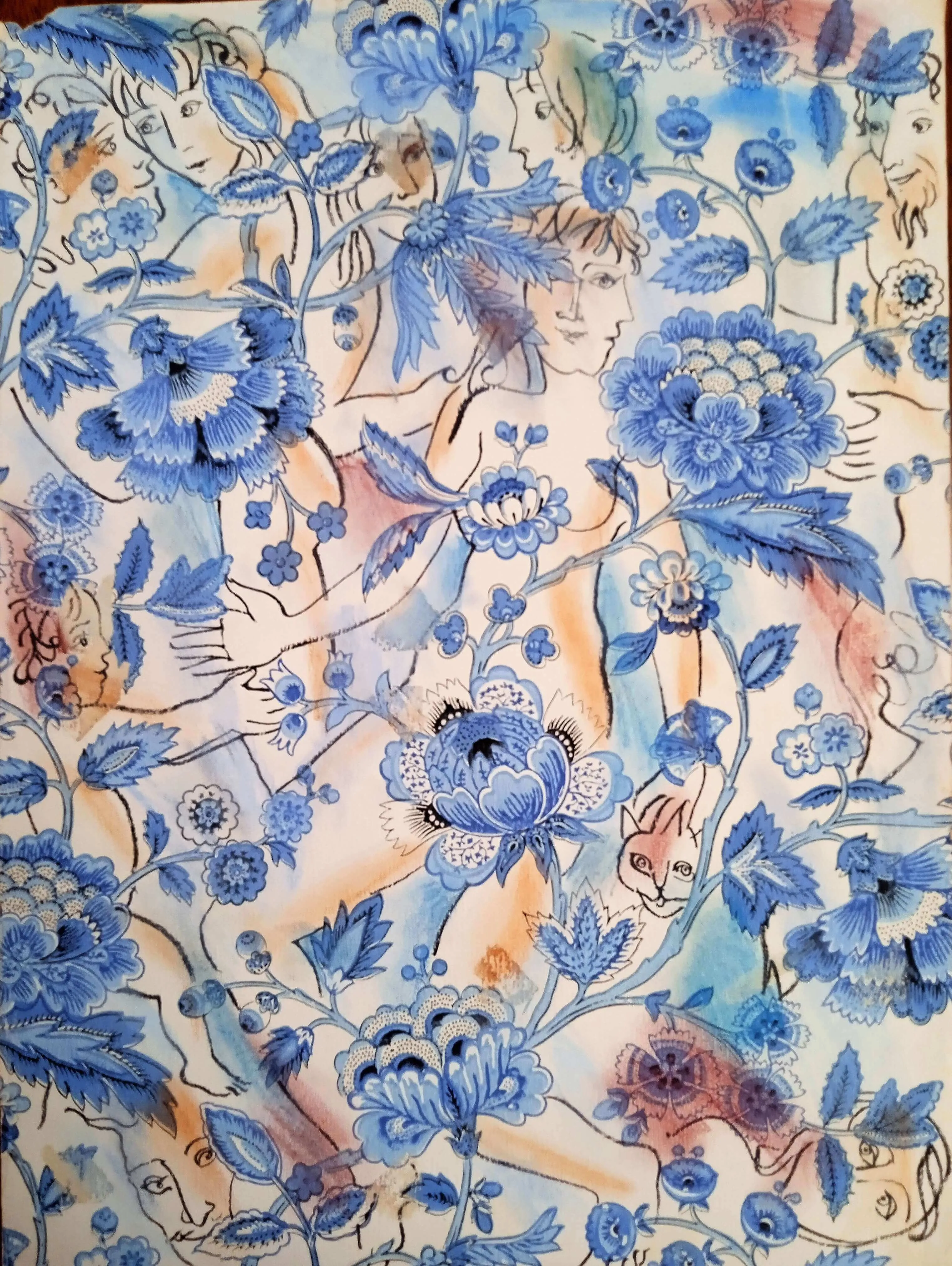 Александр Траугот. Рисунки. 1970-е. Бумага, акварель, тушь.