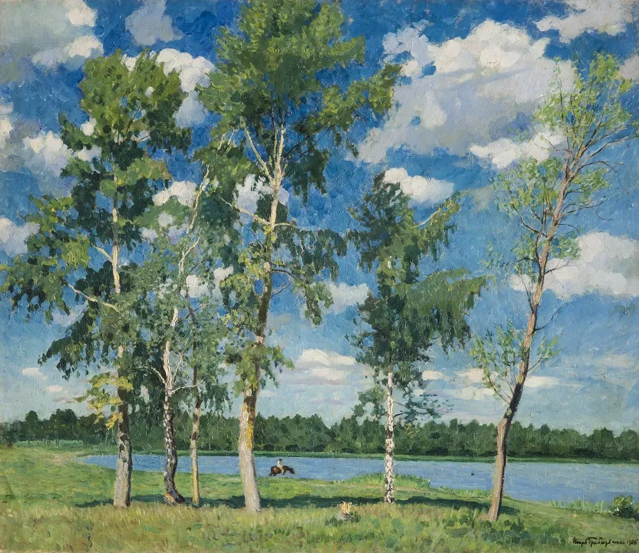 И. Грабарь. На озере. 1926 г