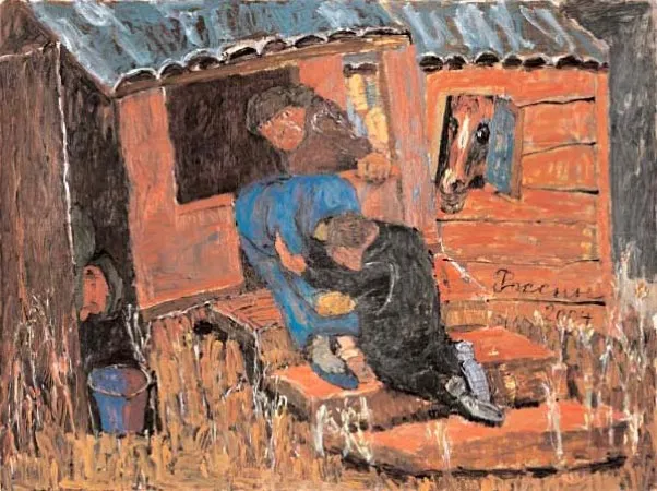 Отчий дом. 2004. Холст, масло. 149х200