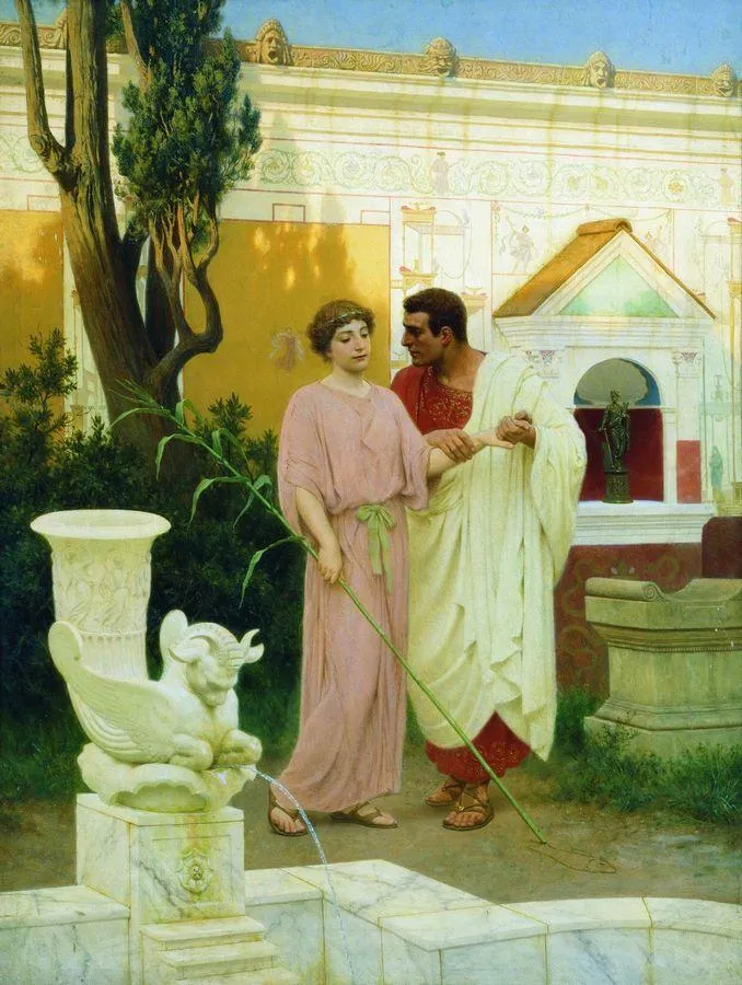 С. В. Бакалович. Вопрос и ответ. 1900. Дерево, масло. ГРМ