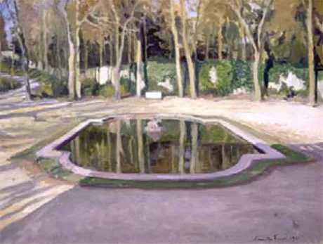 А. Н. Бенуа. "Зеркальце" в Трианоне. 1905. Холст, масло. 45 x 61