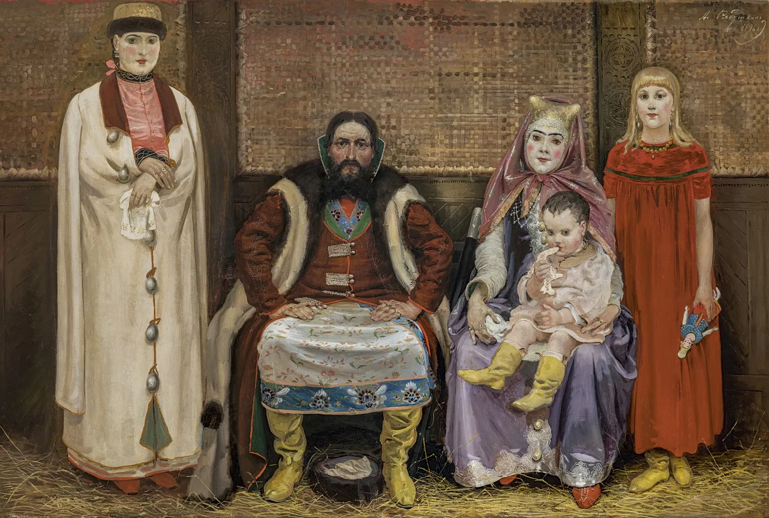 Рябушкин А. П. Семья купца в ХVII веке. 1896. Холст, масло. ГРМ.