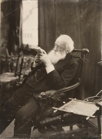 Портрет В. В. Стасова. Фотограф К. К. Булла. Начало 1900-х. Бромосеребряный отпечаток. Л.: 30,3 х 22,4; и.: 29,6 х 21,8