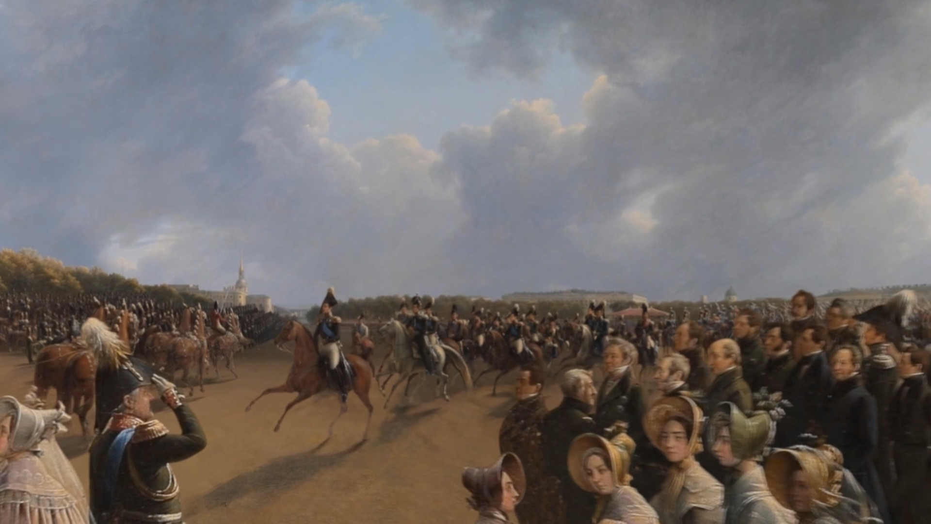 Г. Чернецов. Парад на Царицыном лугу