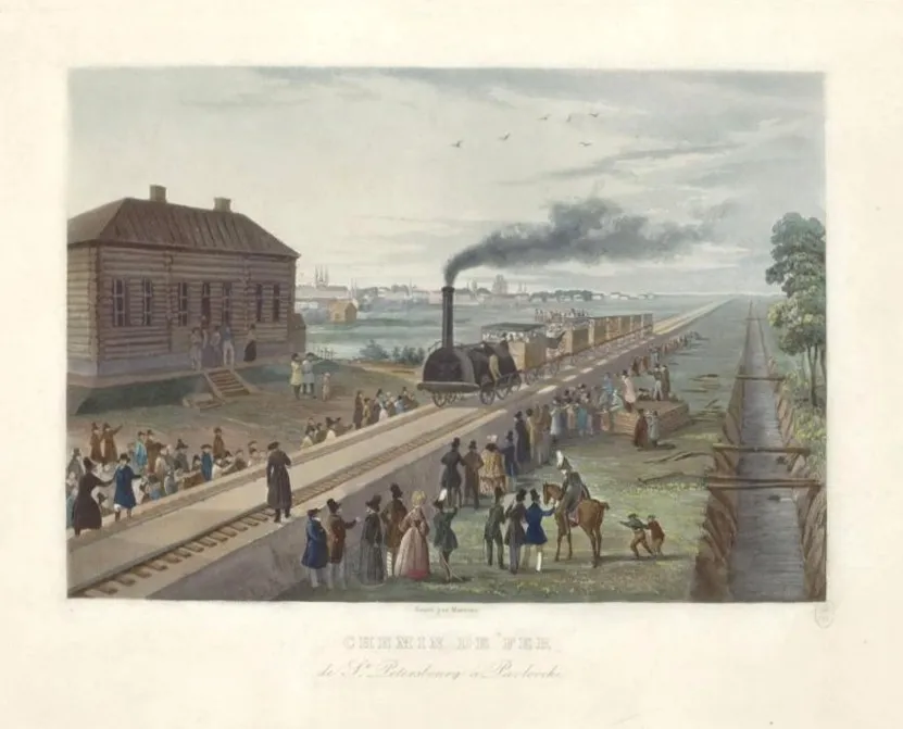 Мартенс. Железная дорога из Петербурга в Павловск. После 1837 года