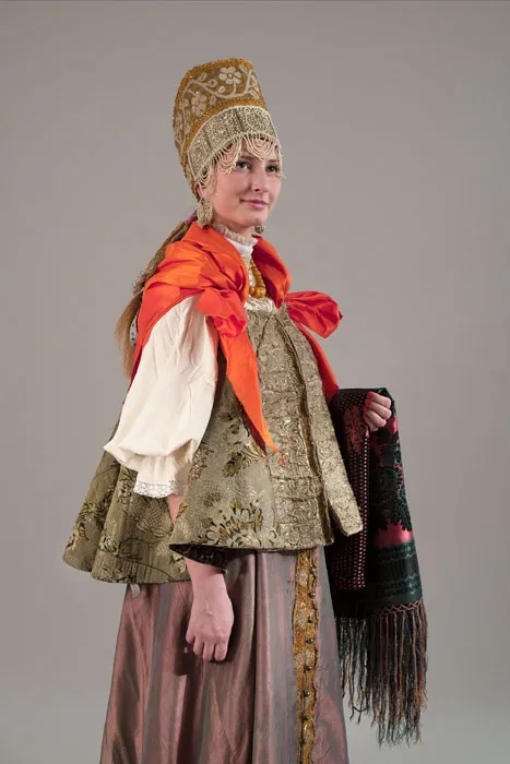 Костюм повязочницы. XIX век. Архангельская губерния.