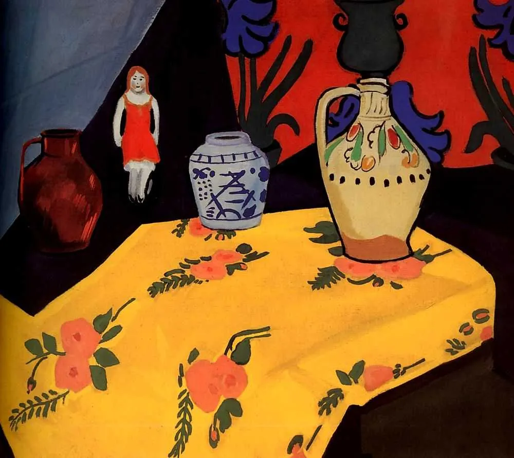 И. С. Школьник. Натюрморт с желтой скатертью. 1910-е. ГРМ