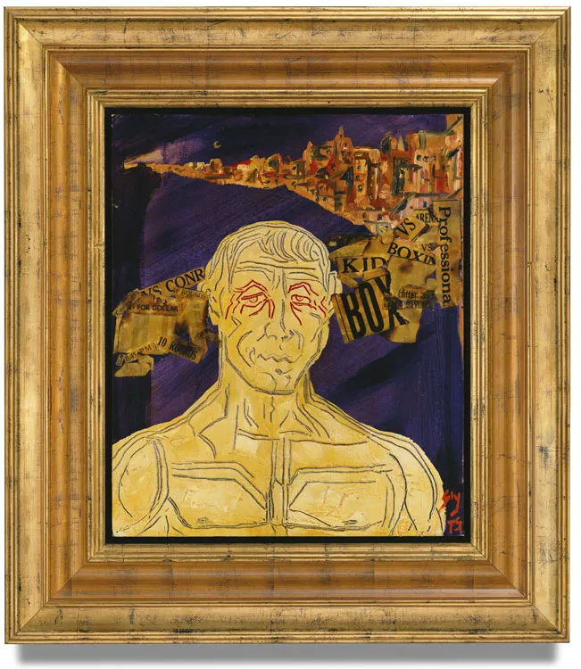 В поисках Рокки. 1975. Холст, смешанная техника; авторская рама. Частное собрание