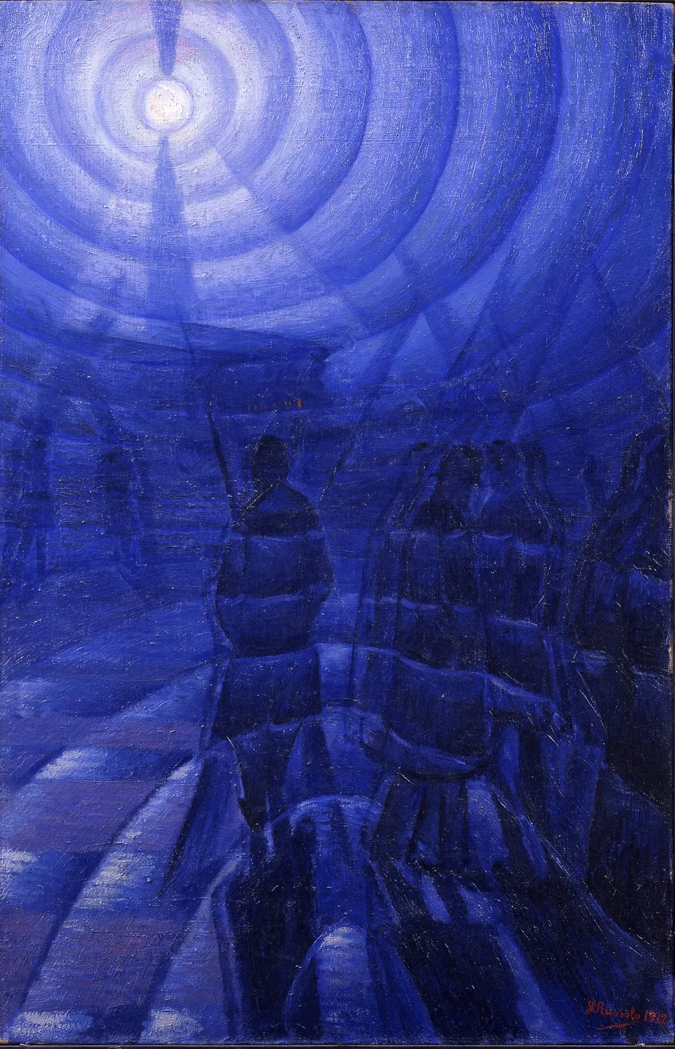 Луиджи Руссоло. Плотность тумана. 1912. Холст, масло. Коллекция Джанни Маттиоли, Милан.