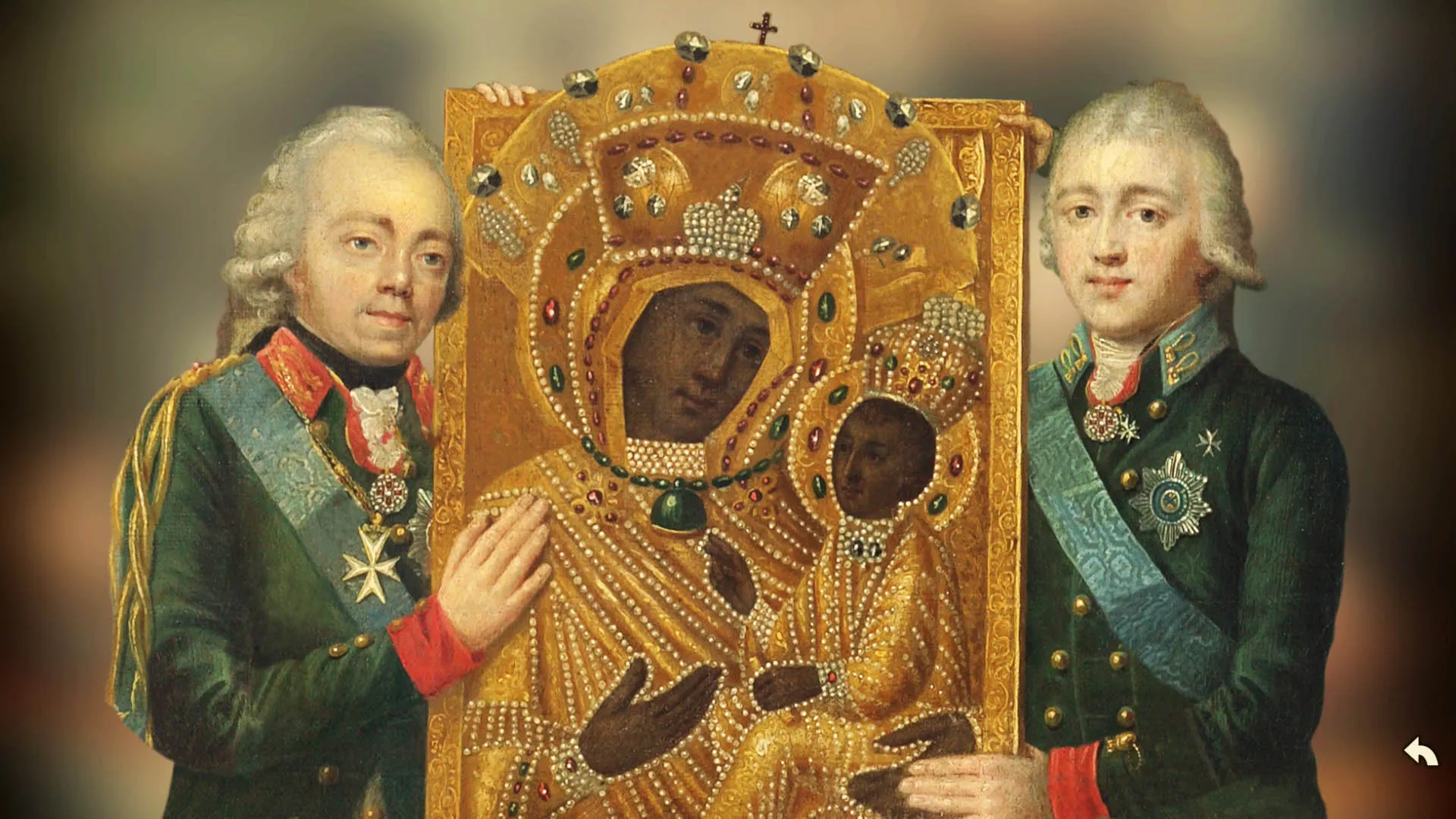 Истомин В. Перенесение Тихвинской иконы Божьей Матери из церкви Рождества Богородицы в Успенский собор в Тихвине  9 июня 1798 года