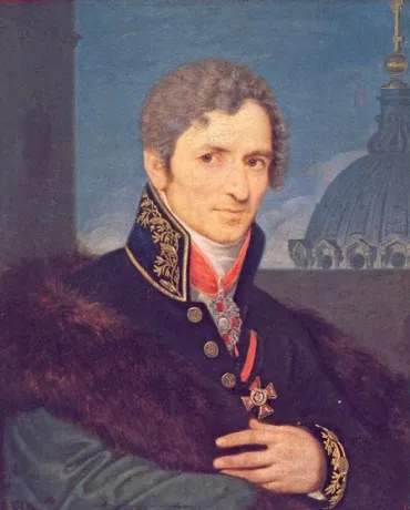 Неизвестный художник. Портрет архитектора А. Н. Воронихина. Не ранее 1811. Холст, масло. 68 х 57