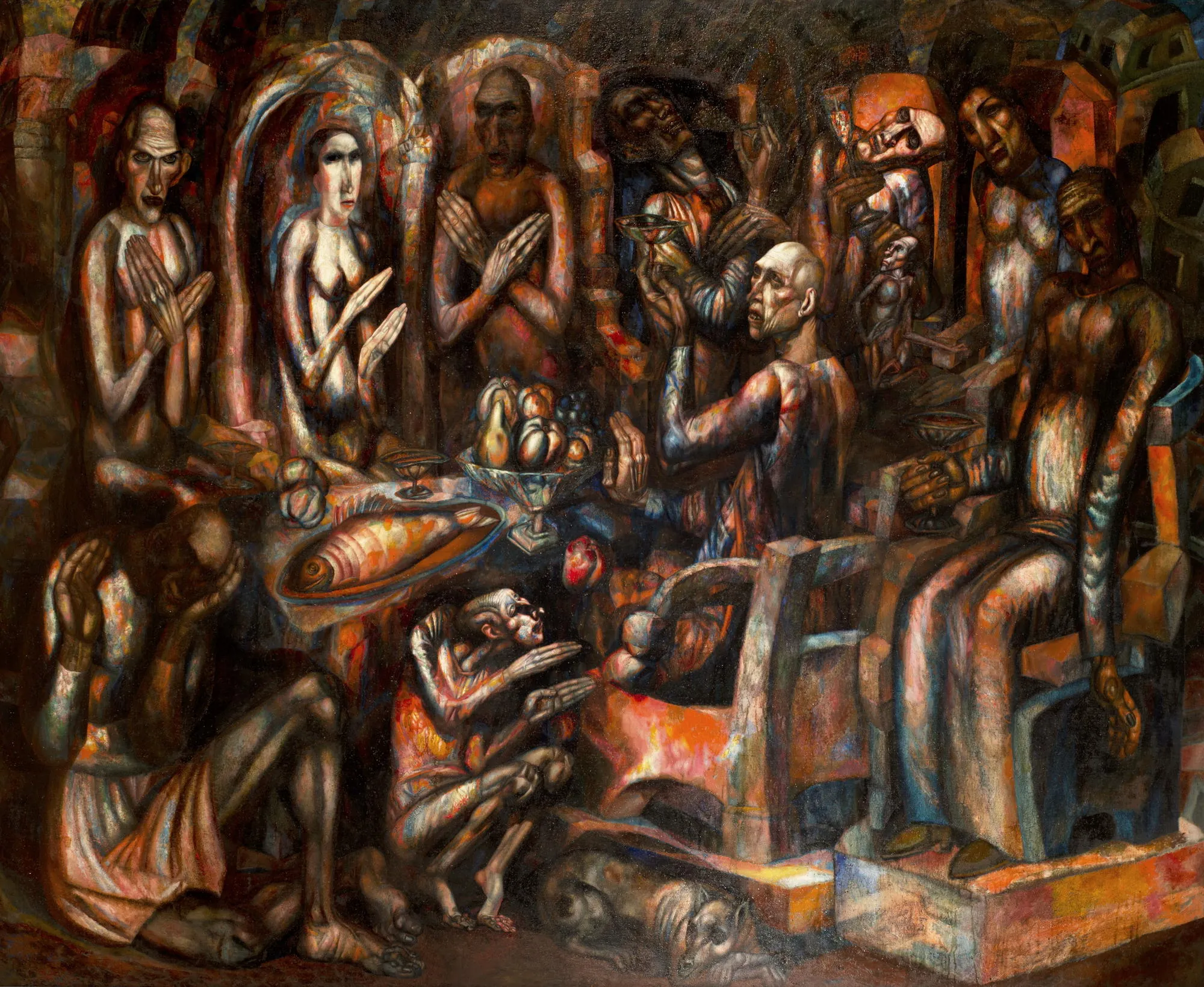 П. Н. Филонов Пир королей 1912-1913. ГРМ