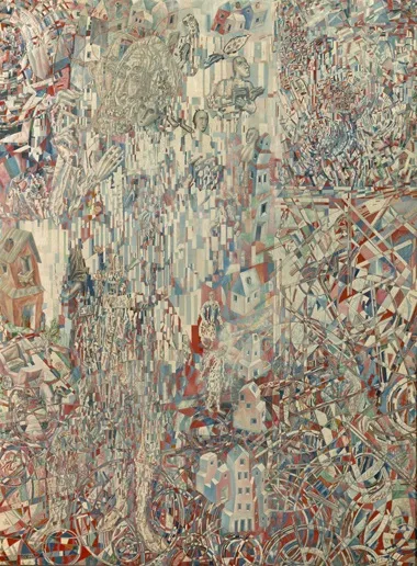 П.Н.Филонов. Формула петроградского пролетариата. 1922. Холст, масло. ГРМ