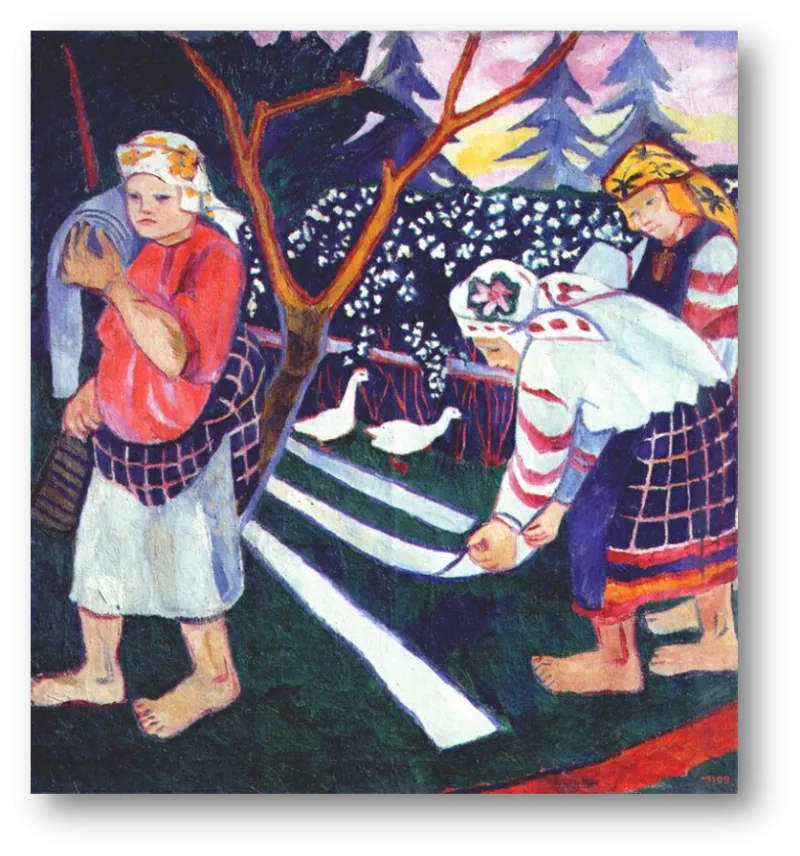 Амазонки авангарда: Наталья Гончарова и Маревна (М.Б. Воробьева-   Стебельская).