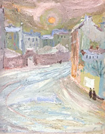 Г.Н. Траугот. Большая Пушкарская улица. 1942. Холст, масло. 55х46
