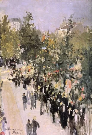 Париж 14-го июля. Первая половина 1900-х. Холст, масло.64х46