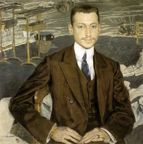 Портрет В.И. Канкрина.1909 Холст, темпера, пастель. 89 х 89. ГРМ