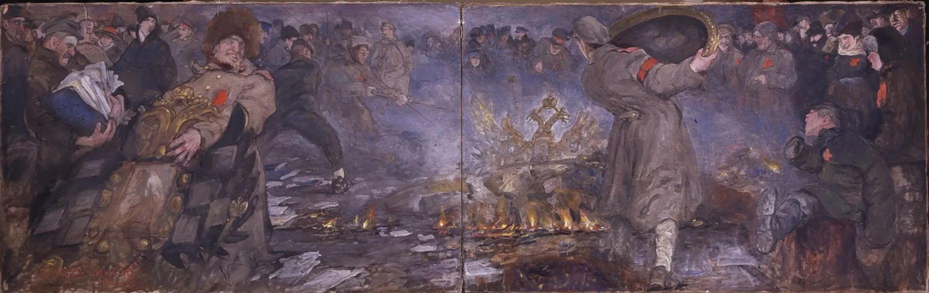 А.И.Вахрамеев. Жгут орлов. 1917. Холст, масло. ГРМ