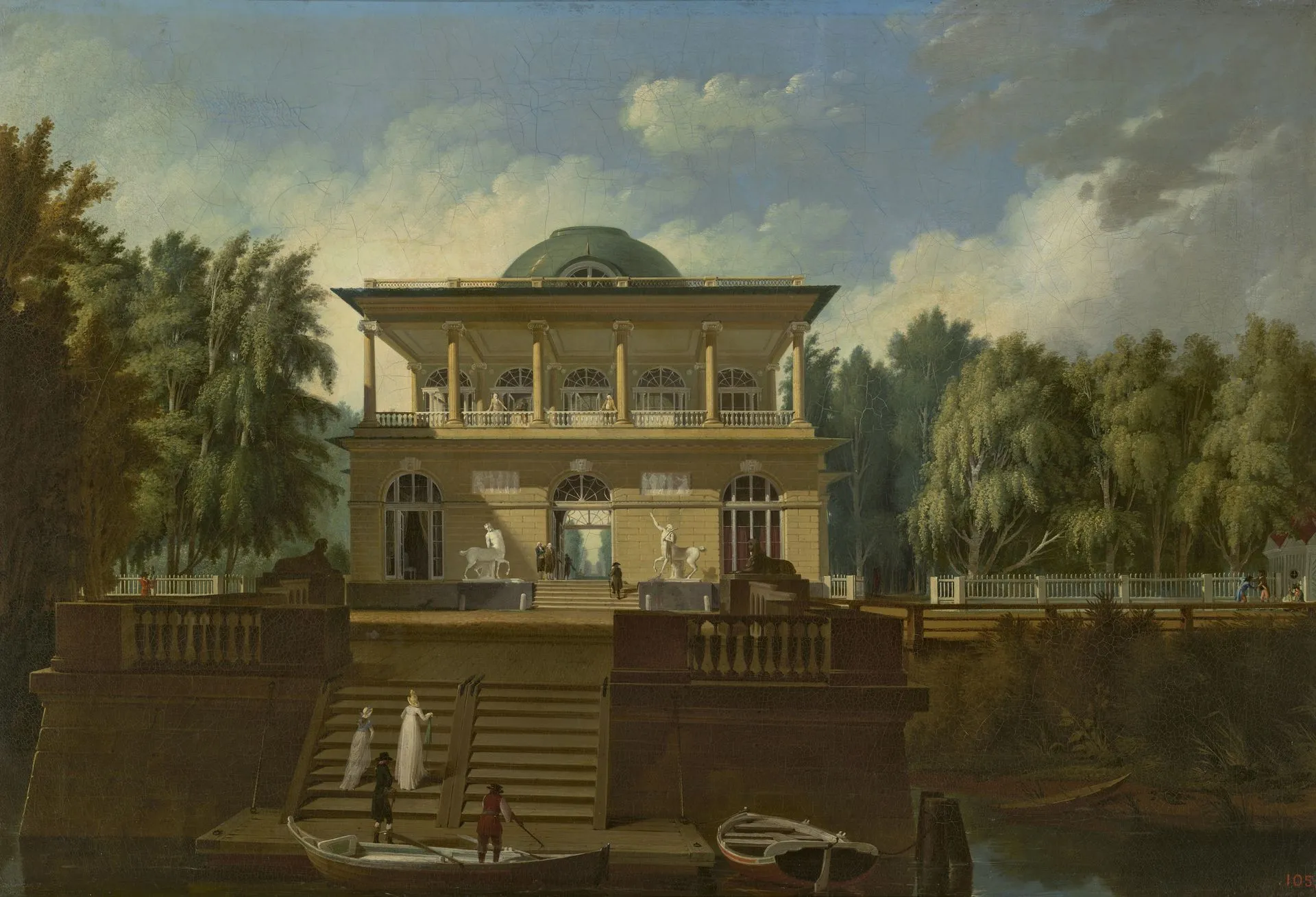А.Н. Воронихин. Вид на Строгановскую дачу в Петербурге. 1797. Холст, масло