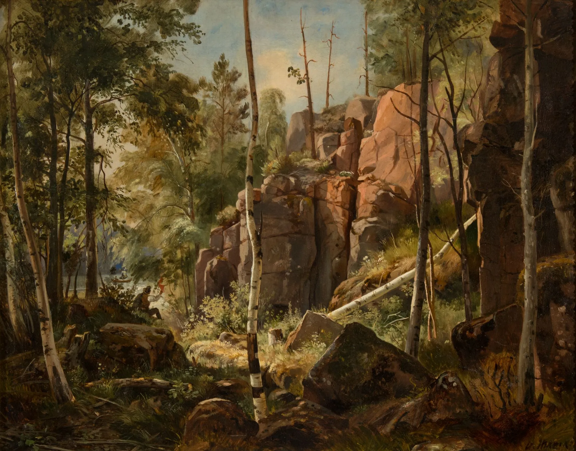 И.И. Шишкин. Вид на острове Валааме (Местность Кукко). 1859(60?). Холст, масло