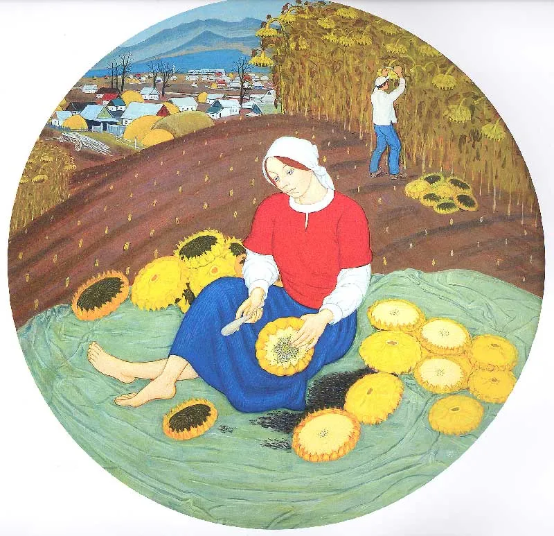 Юрий Рысухин. Октябрь. Подсолнухи.2009