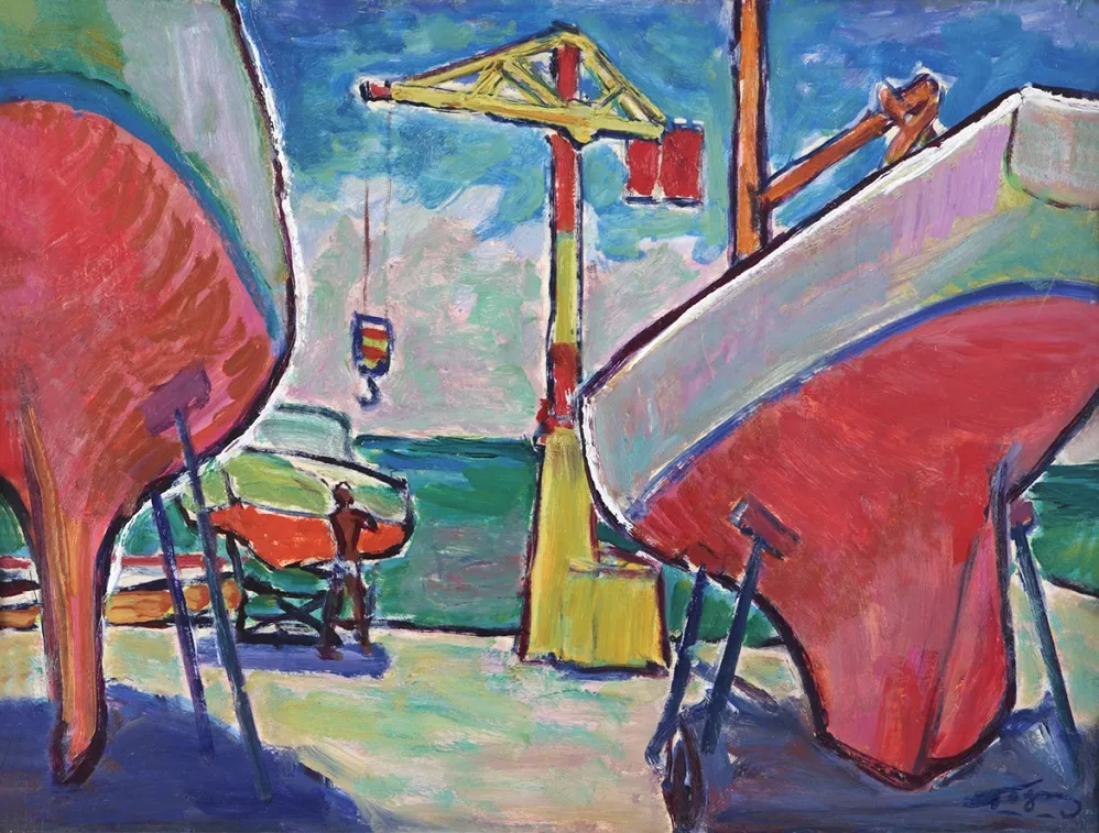 И. Годлевский. Яхты. 1975.
