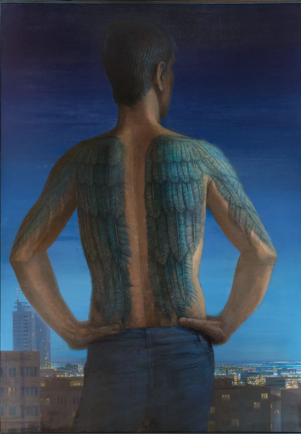 В. Григорьев-Башун. Икар-XXI. Холст, масло. 2012. ГРМ 