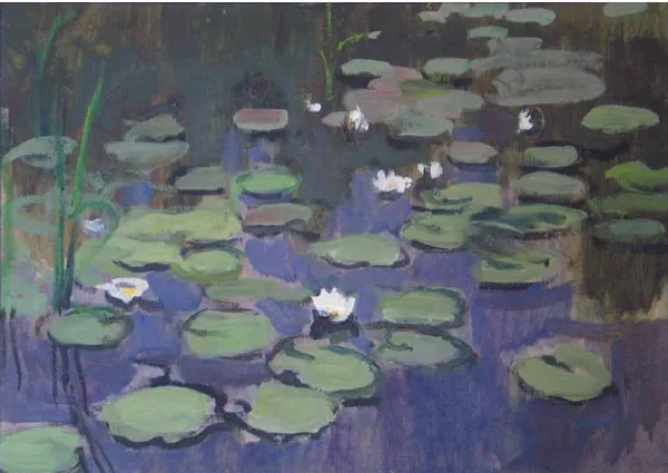 Лилии речки Шегры. 1957 Картон, масло. 40 х 50