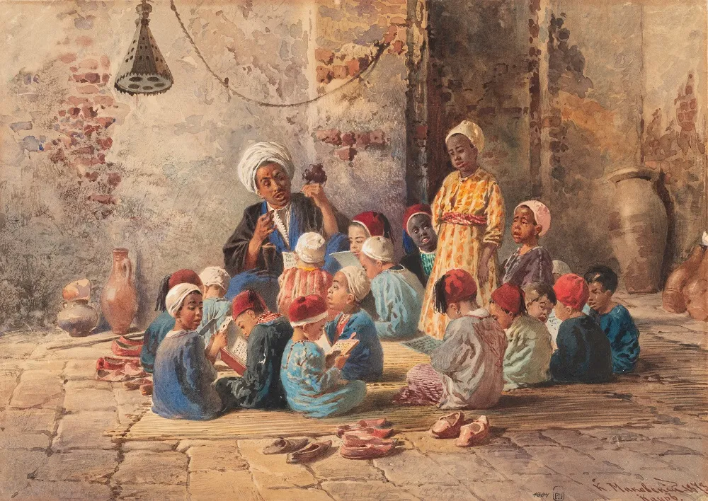 К.Е. Маковский. Детская  школа в Каире. 1873. ГРМ 