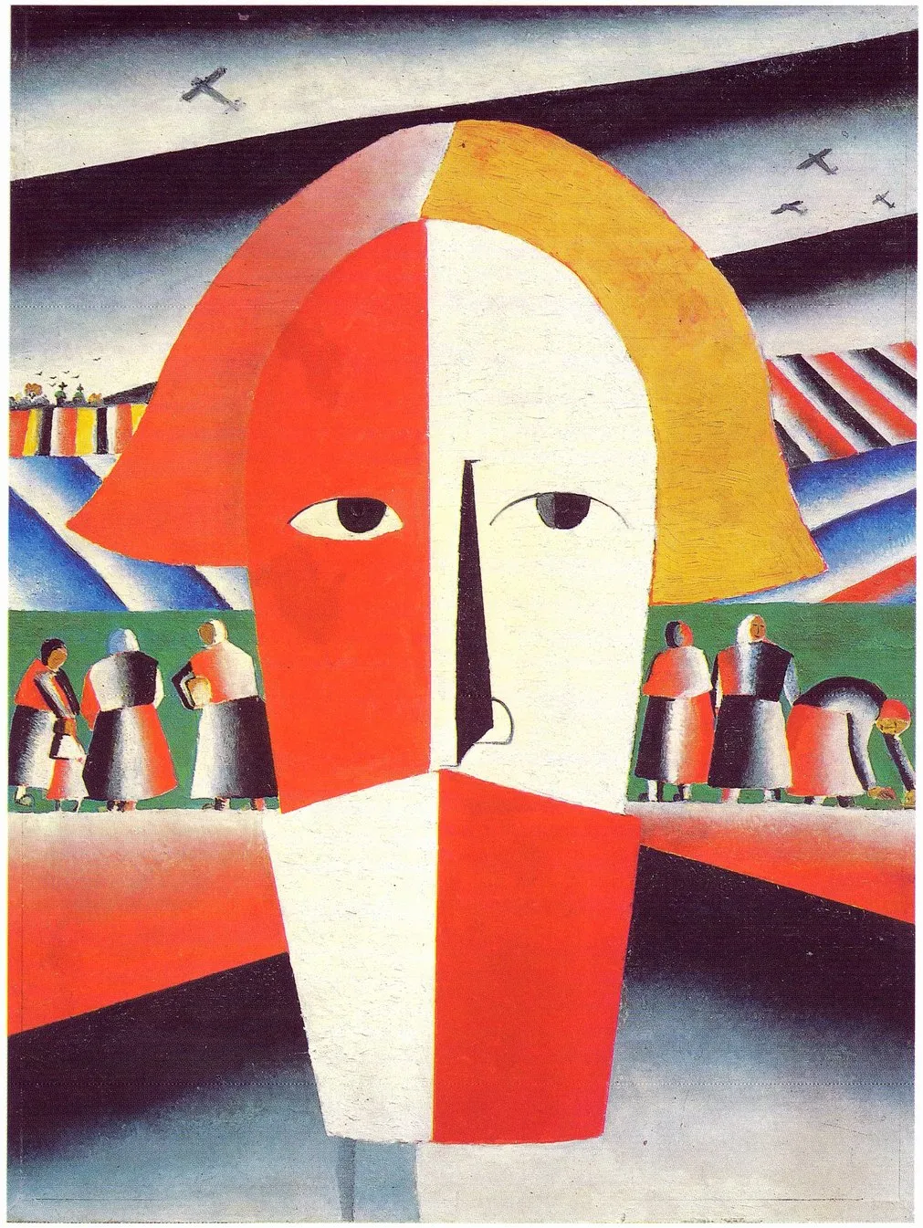 К. С. Малевич. Голова крестьянина. 1928-1929