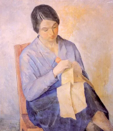 В. А. Денисов. Портрет сестры Веры. 1920-е. Холст, масло. 73 х 65