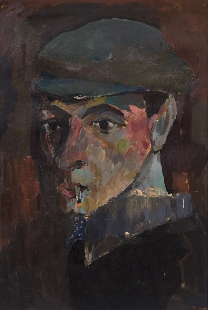 Эдуард Штейнберг. Автопортрет. 1961. Картон, масло. 74,6х49,7