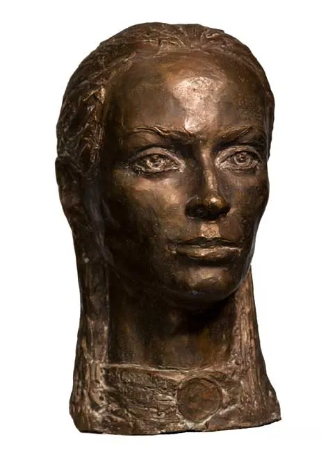 Актриса Наталья Андрейченко. 2011. Бронза. 35х17х25