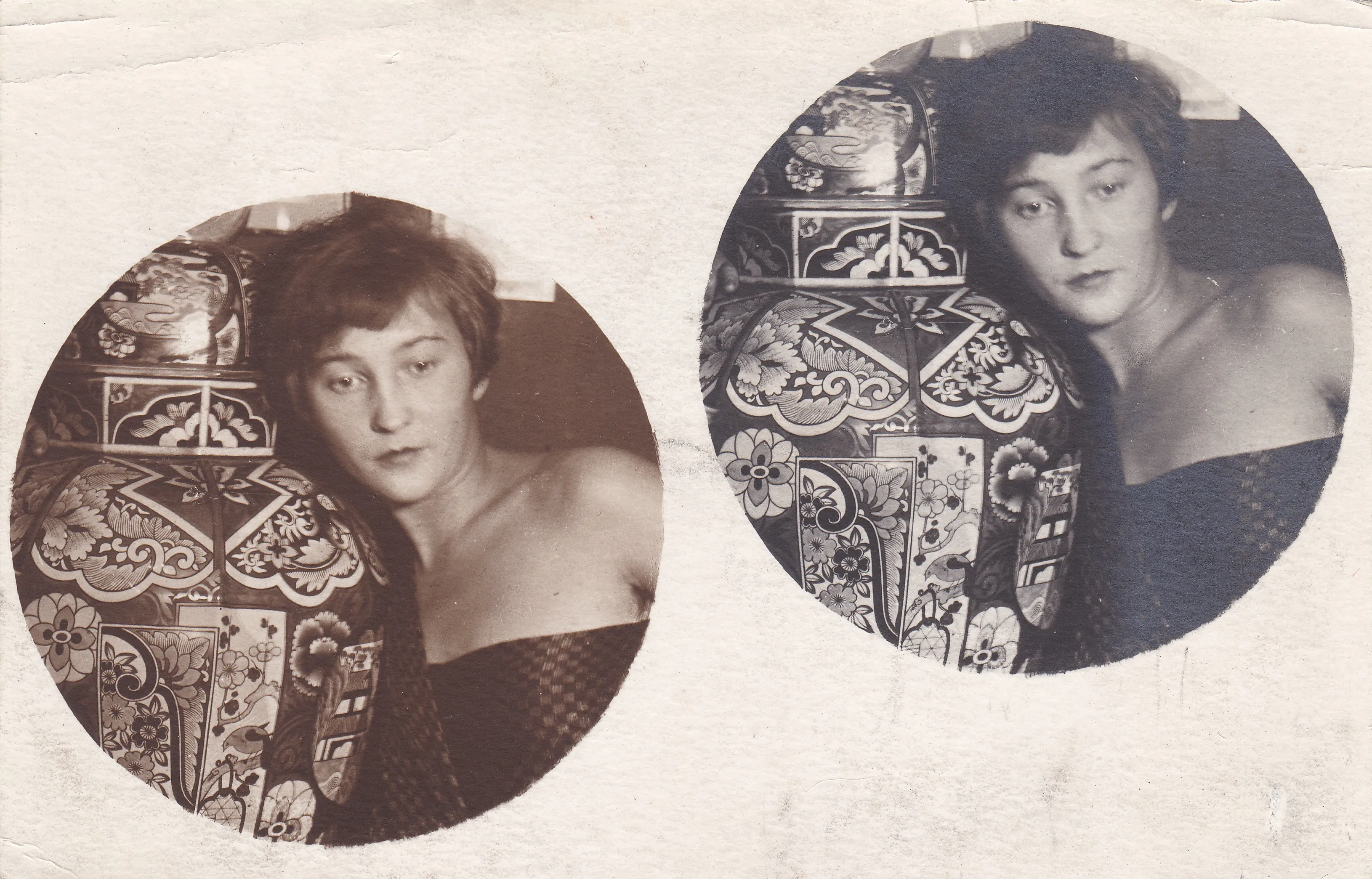 В.М. Коваленко. Портрет неизвестной с вазой. 1929