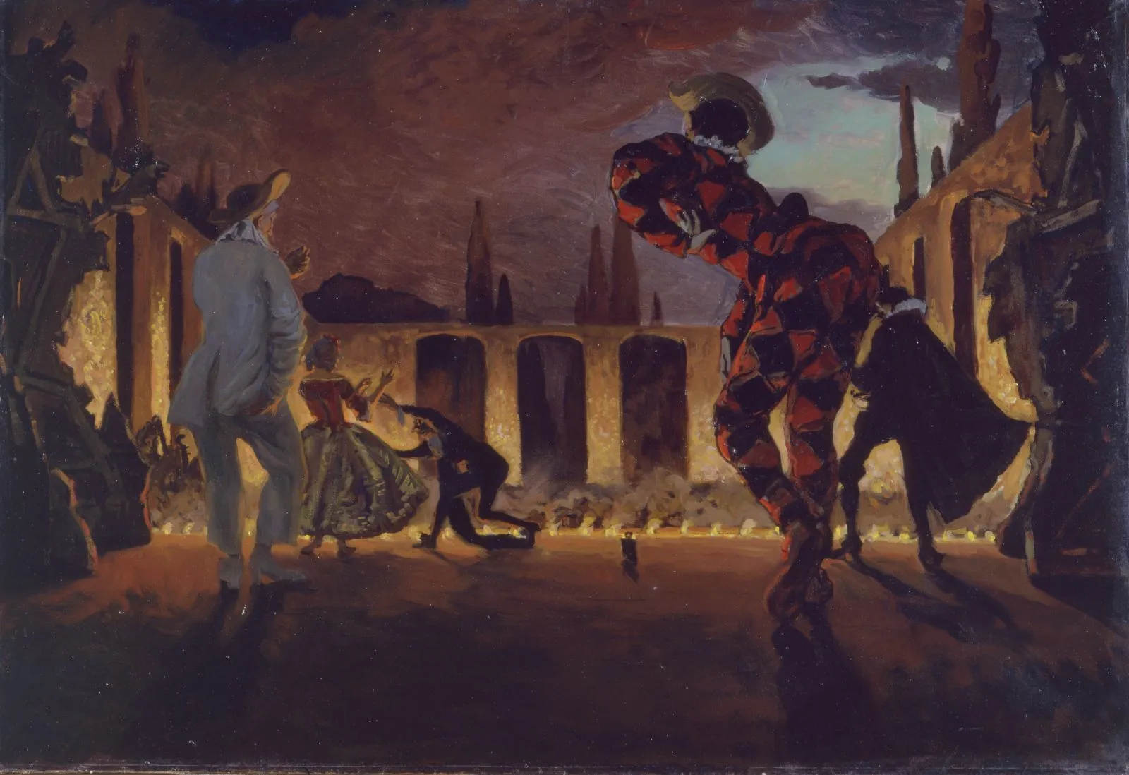 А.Н. Бенуа. Итальянская комедия. 1906. ГРМ 