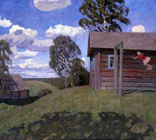 Качели. 1970. Холст, масло. 116 х 128. ГРМ