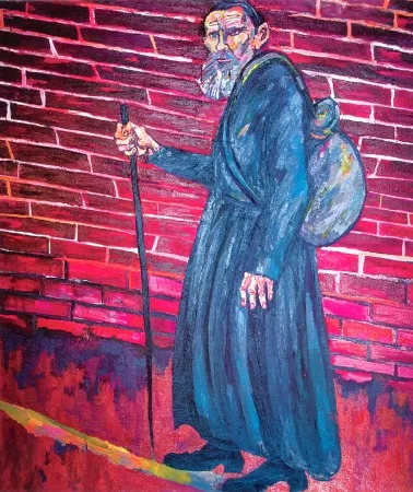 Лев Толстой. 2007. Холст, масло. 220х200