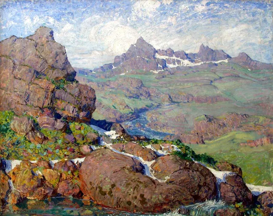 Никулин А.О. Голубой Алтай (Алтайские белки). 1908-1910. Холст, масло. 88,5х109,5. Собрание ГХМАК