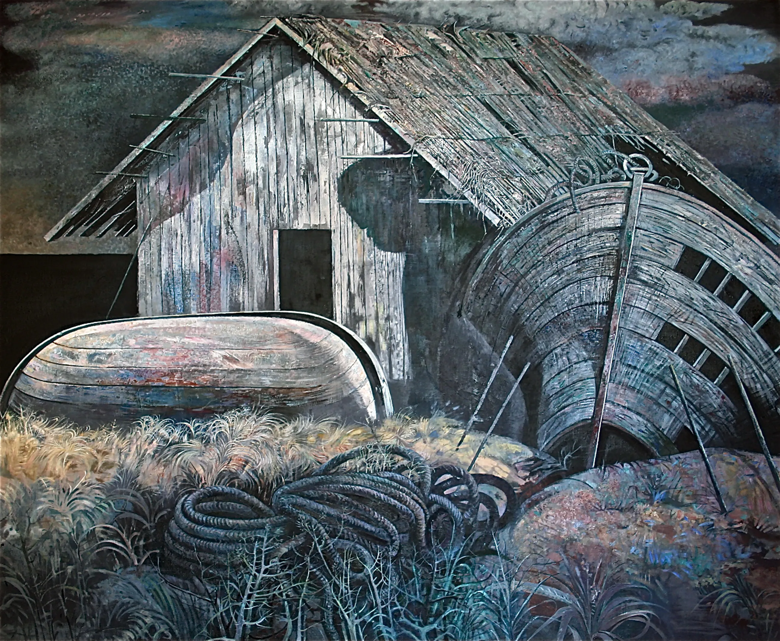 Тень рыбака. 2012. Холст, масло
