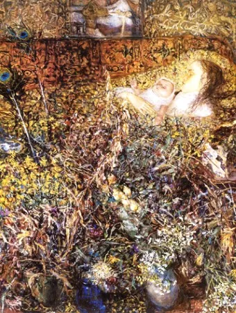 Номеда Саукене. Спящая девочка. 1999. Холст, масло. 116х90