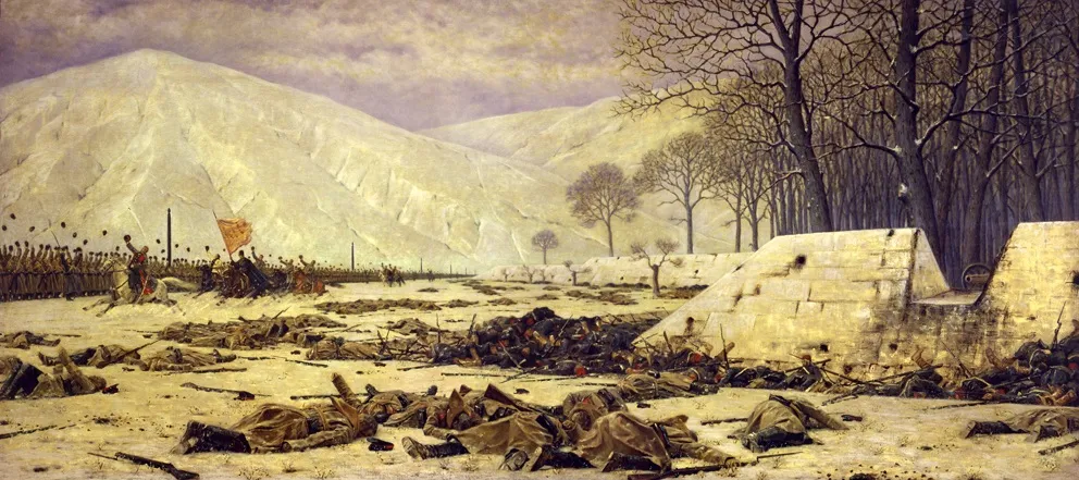 Шипка-Шейново (Скобелев под Шипкой). До 1890. Холст, масло. ГРМ