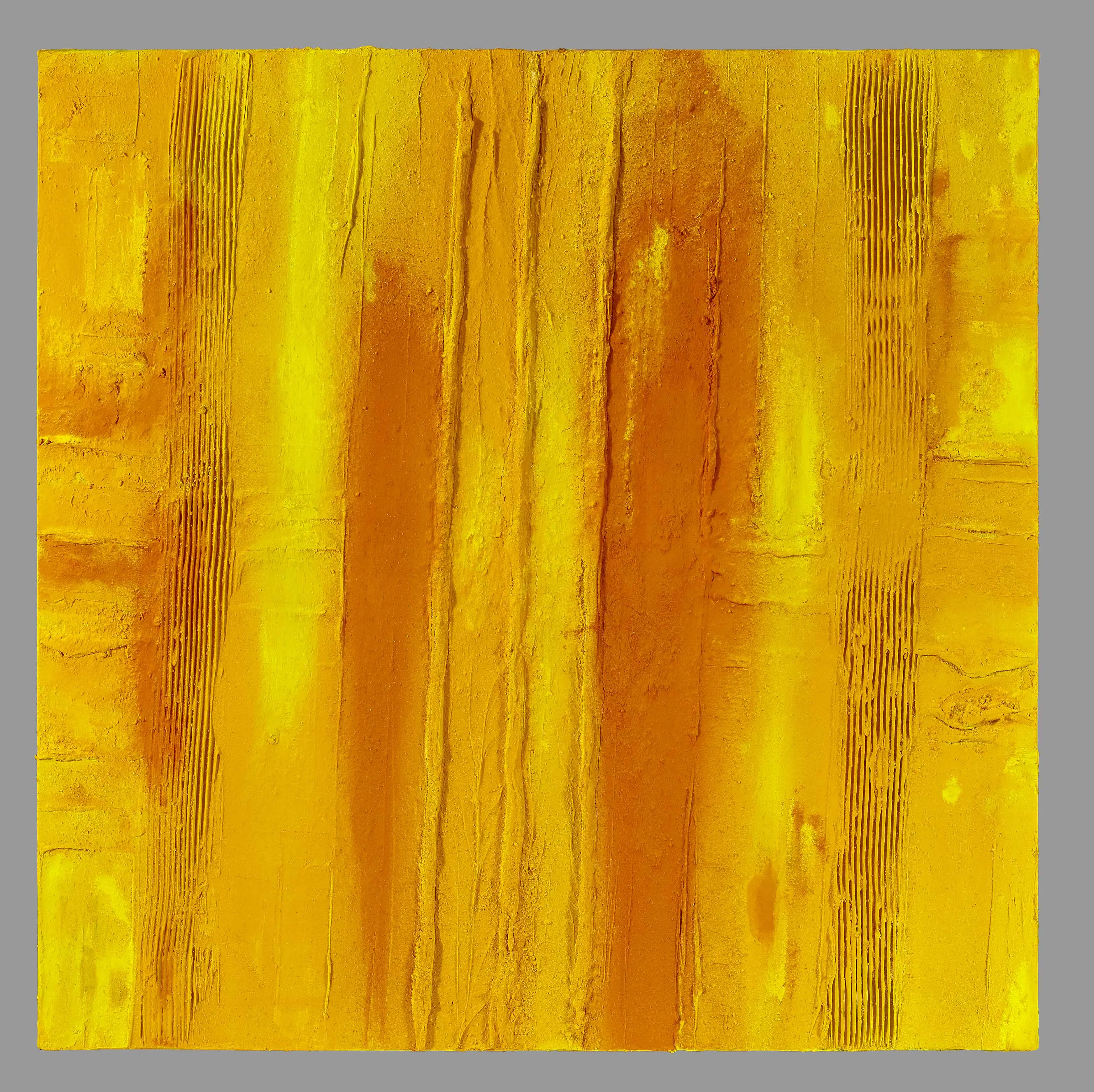 Солнце. Желтый. 2016. Холст, масло, пигмент. 140х140