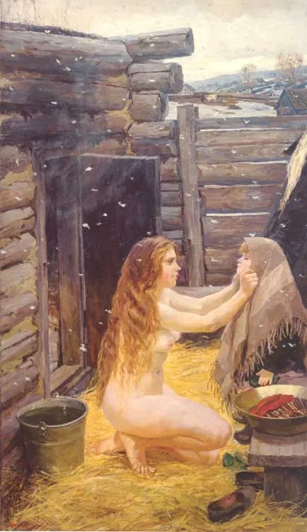 А.А.Пластов Весна. 1954. Холст, масло. ГТГ