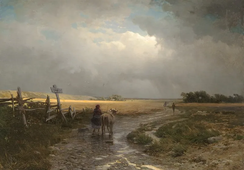 Ф.А.ВАСИЛЬЕВ. После дождя. Проселок. 1870. ГРМ