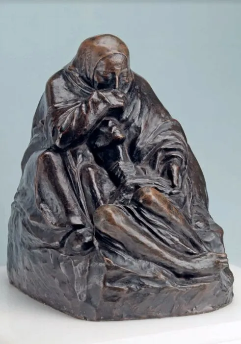 К. Кольвиц. Пьета (Оплакивание). 1937-1938. Бронза. 38 х 28,5 х 39. IfA, Штутгарт